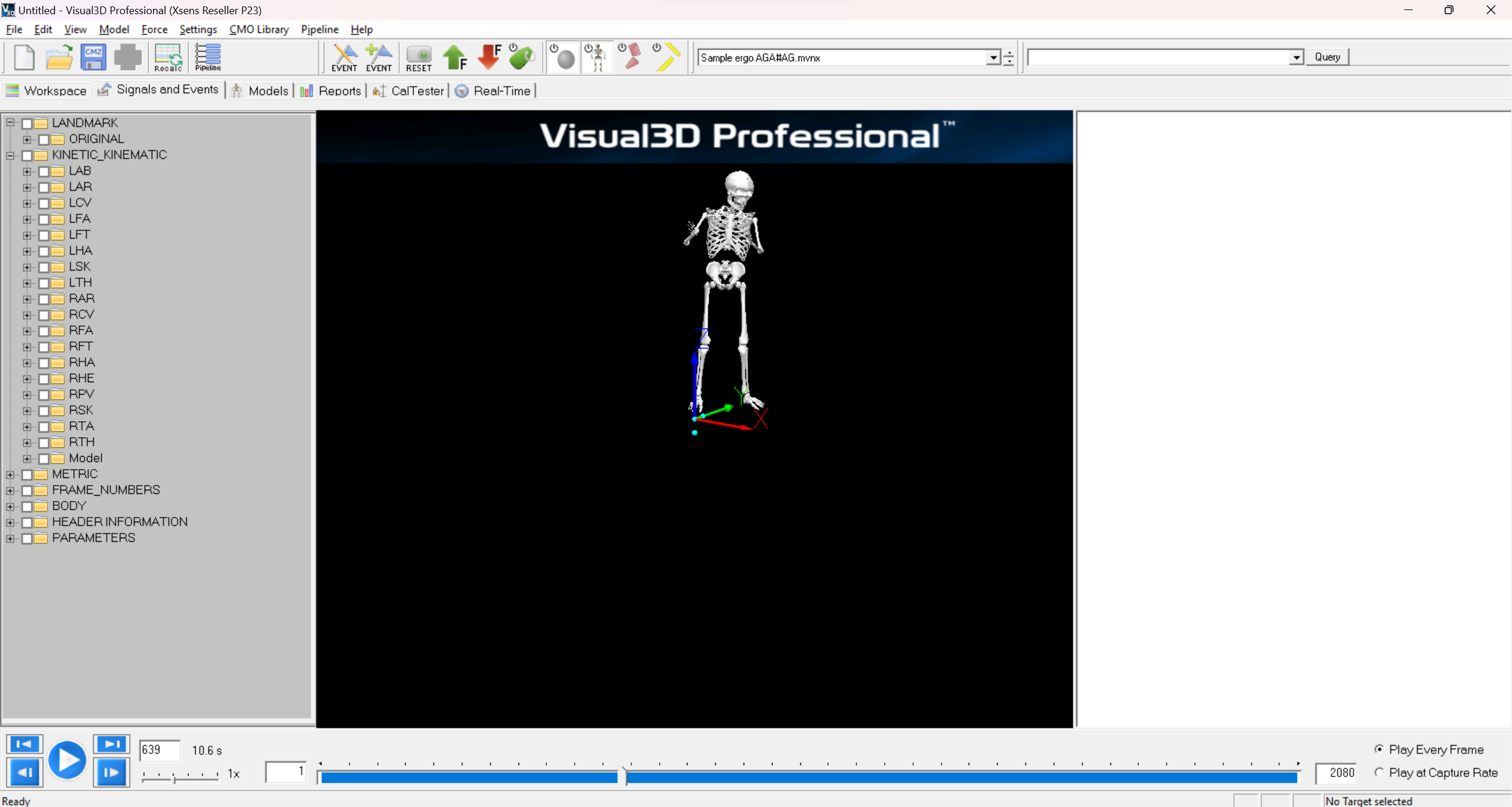 'Importing MVNX files into Visual 3D'