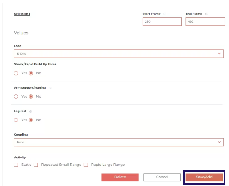 REBA Report - How to generate a report?