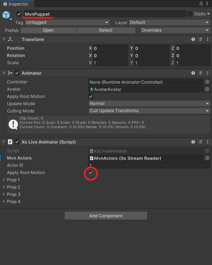 MVN Unity Live Plugin 2020.0