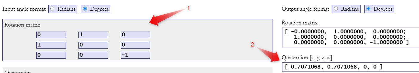 Example: How to determine the correct alignment matrices (RotSensor and ...