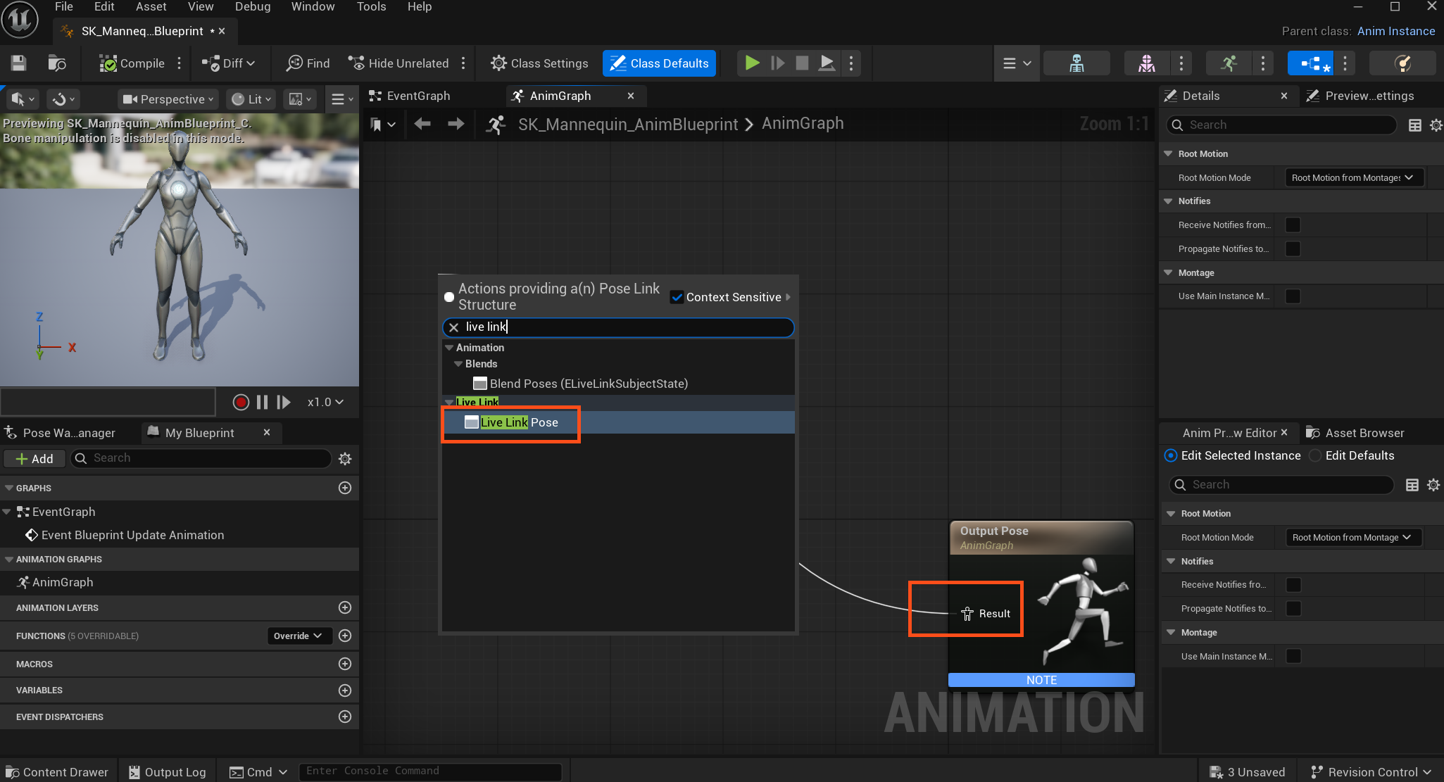 Xsens Unreal Live Link Plugin UE5