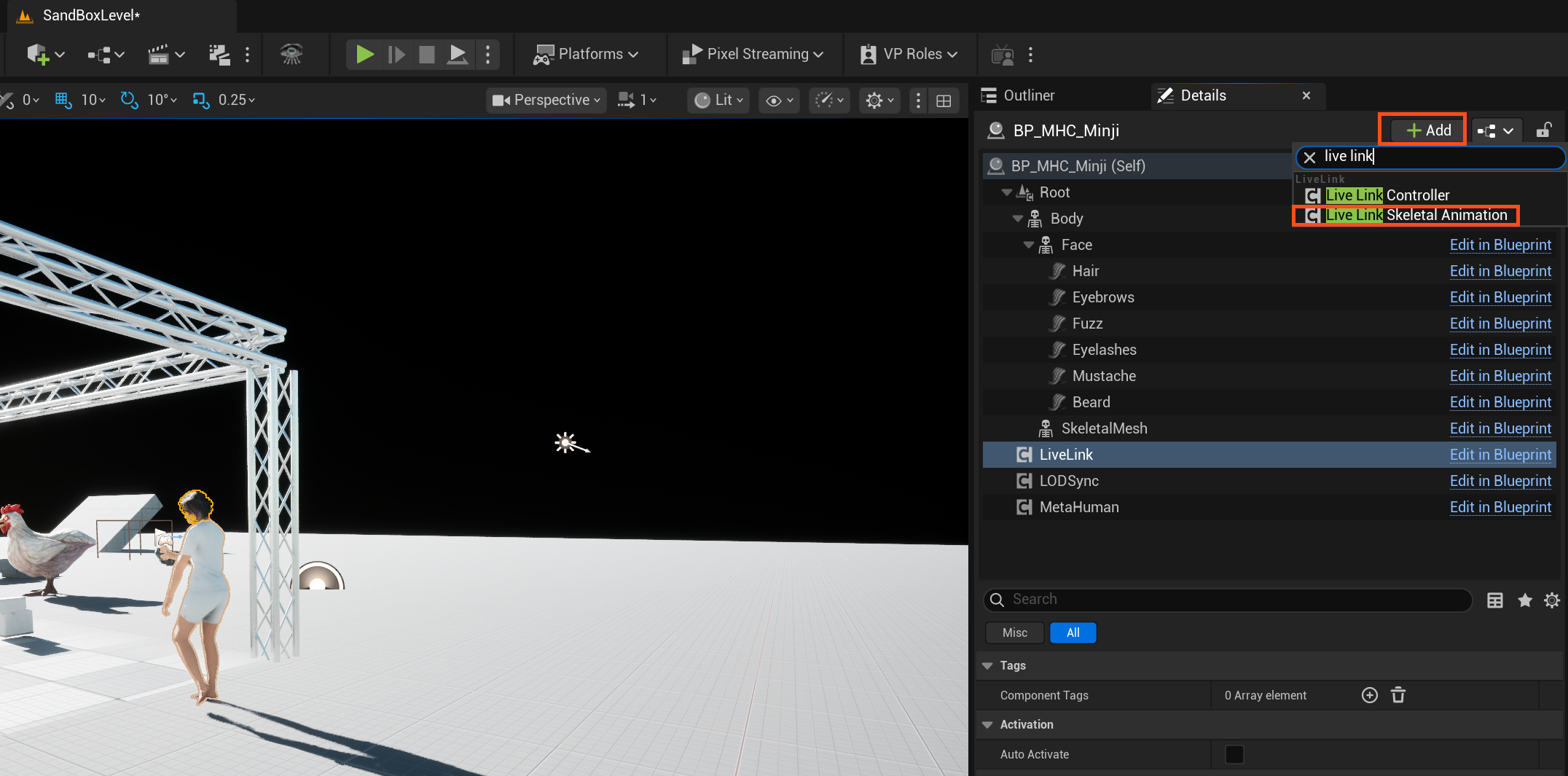 Xsens Unreal Live Link Plugin UE5